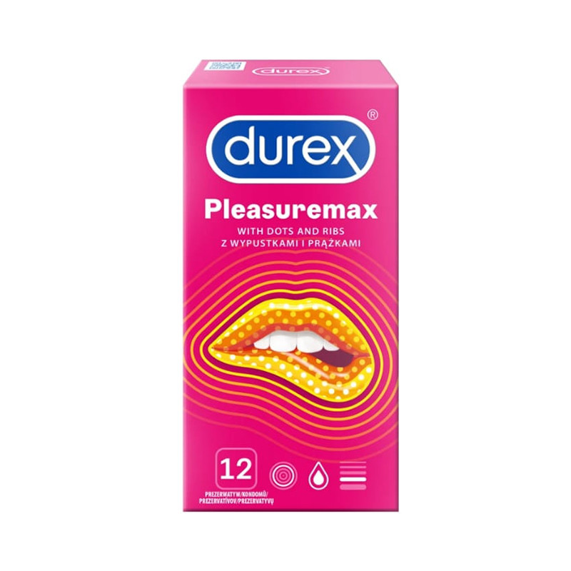 Prezerwatywy prążkowane Durex Pleasuremax - 12 szt.