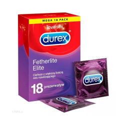 Cienkie prezerwatywy Durex Fetherlite Elite - 18 szt.