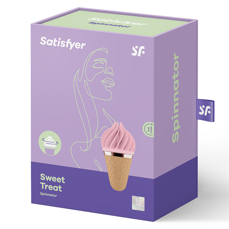 Stymulator łechtaczki Satisfyer Sweet Treat Layons (Pink/Brown)
