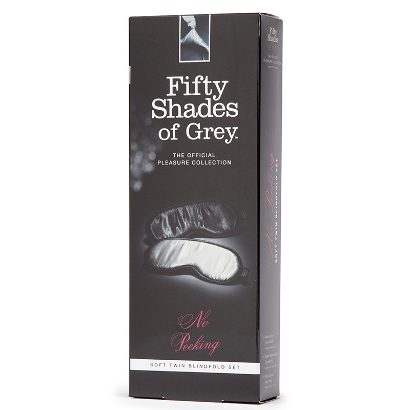 Opaski na oczy Fifty Shades of Grey - Soft Blindfold Twin Pack
