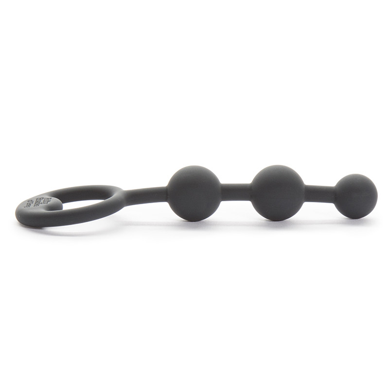 Kulki analne Fifty Shades of Grey - Silicone Anal Beads Black