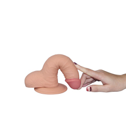 Grube Dildo Love Toy Ultra Soft Dude - 18 cm