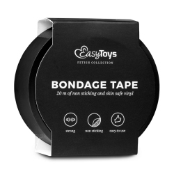 Taśma do wiązania Black Bondage Tape 20 m - czarna