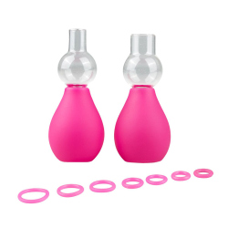 Stymulator sutków Pink Nipple Sucker Set - różowy