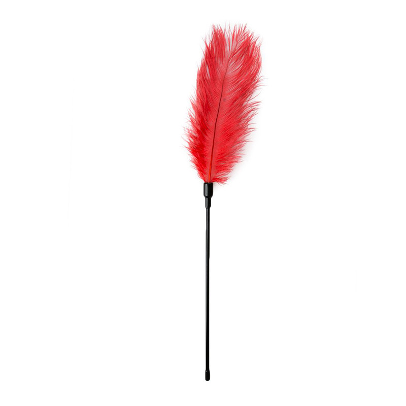 Piórko do łaskotania Red Feather Tickler - czerwone