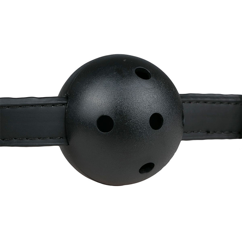 Knebel kulkowy Ball Gag With PVC Ball - czarny