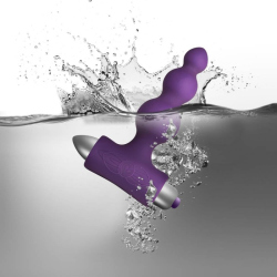 Wibrujący korek analny Rocks-Off Bubbles Purple